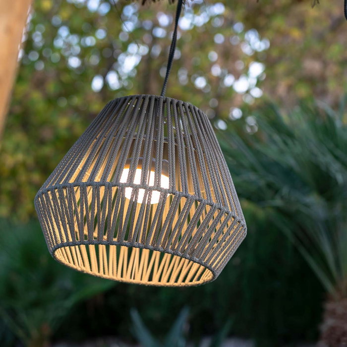New Garden Conta Hang Lámpara Colgante LED Recargable Gris Taupe