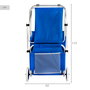 Aktive Beach Tumbona carrito de playa plegable 2 en 1