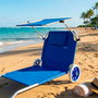 Aktive Beach Tumbona carrito de playa plegable 2 en 1