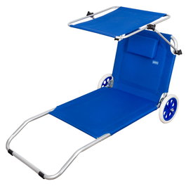 Aktive Beach Tumbona carrito de playa plegable 2 en 1
