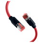 EFB Elektronik Cable Ethernet RJ45 Cat.6A S/FTP 0,25m rojo