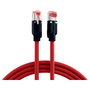EFB Elektronik Cable Ethernet RJ45 Cat.6A S/FTP 0,25m rojo