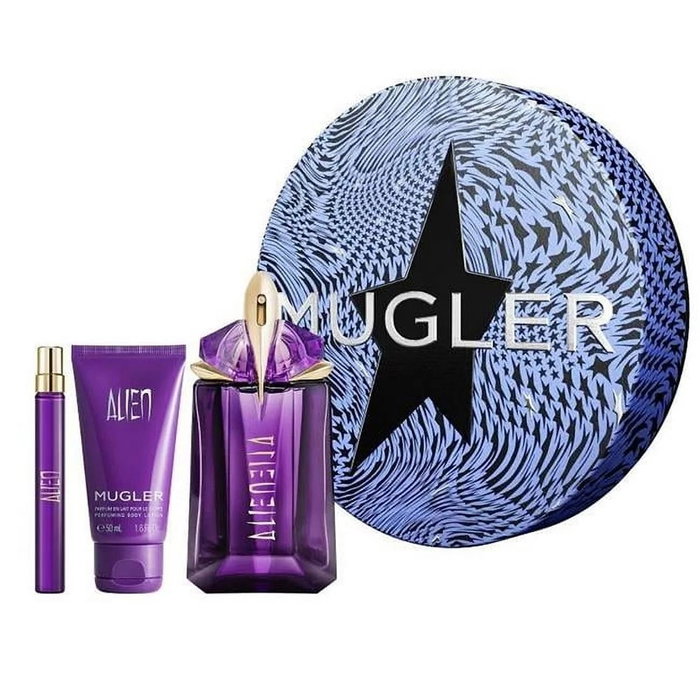 Set Thierry Mugler: Alien, Eau De Parfum, For Women, 60 ml + Alien, Eau De Parfum, For Women, 10 ml + Alien, Hydrating, Body Lotion, 50 ml Set Thierry Mugler: Alien, Eau De Parfum, For Women, 60 ml + Alien, Eau De Parfum, For Women, 10 ml + Alien, Hydrating, Body Lotion, 50 ml