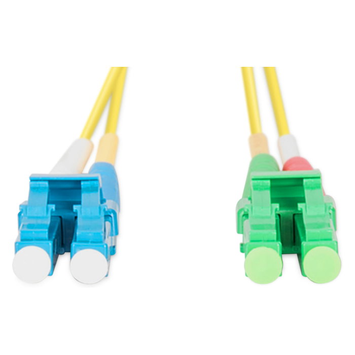 Digitus Cable de fibra óptica LC(APC)-LC OS2 Duplex 2m Amarillo