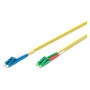 Digitus Cable de fibra óptica LC(APC)-LC OS2 Duplex 2m Amarillo
