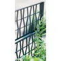 Stefanplast STE8003507686014 Jardinera Rectangular 80 cm con Enrejado Grafito