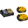 DeWALT DCF922P2T-QW Llave de impacto 1/2 pulgada con 2 baterías de 5 Ah