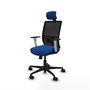 PIQUERAS Y CRESPO Silla de oficina Yunquera Azul con mecanismo Sincro/Traslack