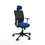 PIQUERAS Y CRESPO Silla de oficina Yunquera Azul con mecanismo Sincro/Traslack