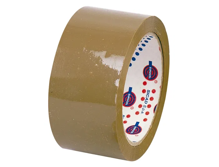Eurocel Cinta Adhesiva de Polipropileno 66 m x 50 mm para Embalaje, Sellado de Cajas, 46 Micras