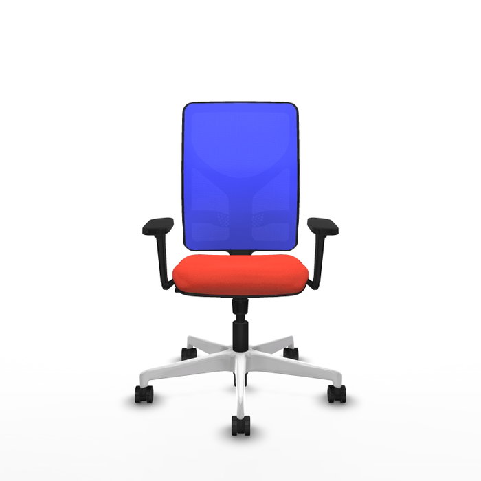 PIQUERAS Y CRESPO Silla de oficina Motilla con mecanismo Sincro, Naranja oscuro y Azul PIQUERAS Y CRESPO Silla de oficina Motilla con mecanismo Sincro, Naranja oscuro y Azul