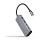Nanocable Hub USB-C 6 en 1 Gris con HDMI 4K y PD 100W