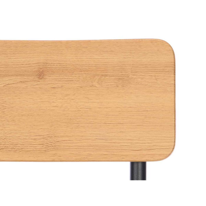 GIFTDECOR Set de Mesa y 4 Taburetes Madera-Negro