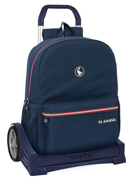 Safta Mochila 754 con Carro Evolution El Ganso Classic Azul 19,25L Safta Mochila 754 con Carro Evolution El Ganso Classic Azul 19,25L