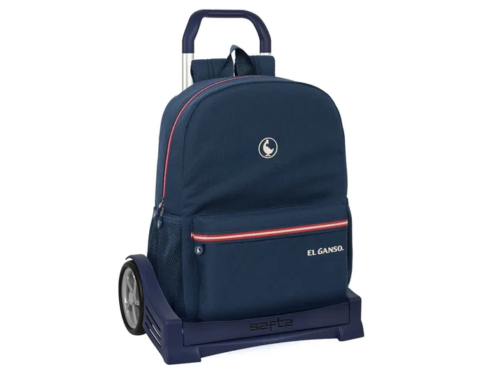 Safta Mochila 754 con Carro Evolution El Ganso Classic Azul 19,25L Safta Mochila 754 con Carro Evolution El Ganso Classic Azul 19,25L