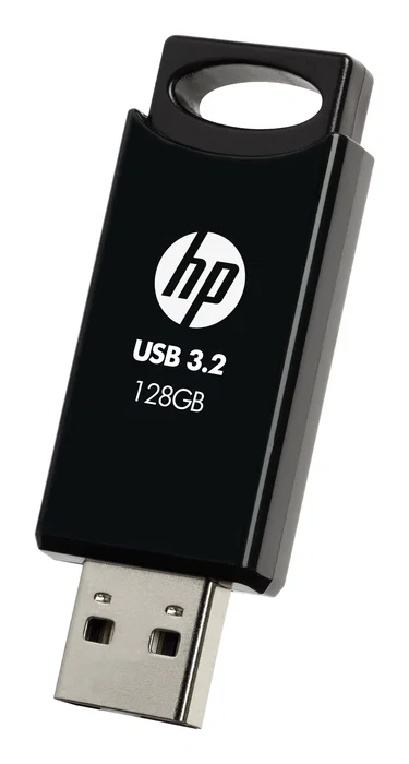 HP 712w Memoria USB Flash Drive 128 GB, USB Tipo A 3.2 Gen 1 (3.1 Gen 1), Negro, Velocidad Lectura 120 MB/s, Factor de Forma Deslizante