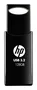 HP 712w Memoria USB Flash Drive 128 GB, USB Tipo A 3.2 Gen 1 (3.1 Gen 1), Negro, Velocidad Lectura 120 MB/s, Factor de Forma Deslizante