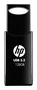 HP 712w Memoria USB Flash Drive 128 GB, USB Tipo A 3.2 Gen 1 (3.1 Gen 1), Negro, Velocidad Lectura 120 MB/s, Factor de Forma Deslizante