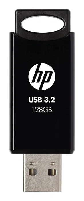 HP 712w Memoria USB Flash Drive 128 GB, USB Tipo A 3.2 Gen 1 (3.1 Gen 1), Negro, Velocidad Lectura 120 MB/s, Factor de Forma Deslizante