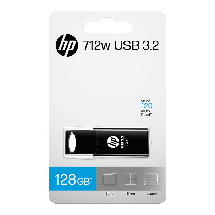 HP 712w Unidad Flash USB 128 GB Negro