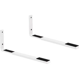 Vivanco Soporte mural para microondas blanco con brazos ajustables