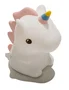 Muitomas SILLAMPUNICORNC Lámpara de silicona decorativa Unicornio, USB-C, Cambia de color, Portátil, Iluminación ambiental