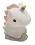 Muitomas SILLAMPUNICORNC Lámpara de silicona decorativa Unicornio, USB-C, Cambia de color, Portátil, Iluminación ambiental