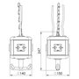 Bettermann OBO VH4/N6 34904B1 con 4 tomas Schuko IP20