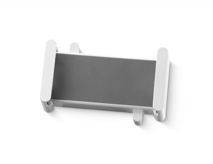 One For All DM0040 Soporte para Tablet para Brazo de Monitor, Accesorio Universal de Escritorio, Ajustable y Seguro con Silicona