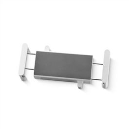 One For All DM0040 Soporte para Tablet para Brazo de Monitor, Accesorio Universal de Escritorio, Ajustable y Seguro con Silicona