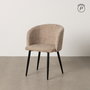 Silla Beige Tejido-Metal Salón 53 X 53 X 77 cm (Set de 2)