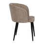 Silla Beige Tejido-Metal Salón 53 X 53 X 77 cm (Set de 2)