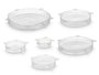 Kinvara Set 6 Tapas de Silicona Transparente 19x5x19 cm (Set de 12)