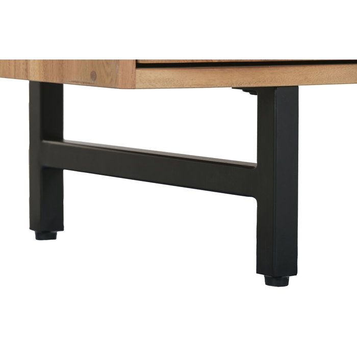 DKD Home Decor Cómoda Espiga Moderno 6 Cajones Acacia/Metal Marrón Claro 150 x 76 x 40 cm