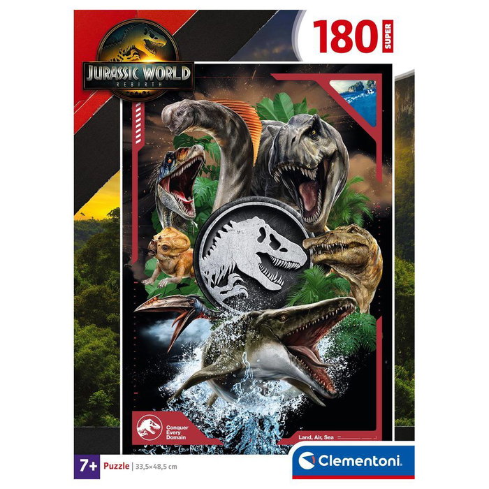 CLEMENTONI Puzzle Super Jurassic World 180pzs