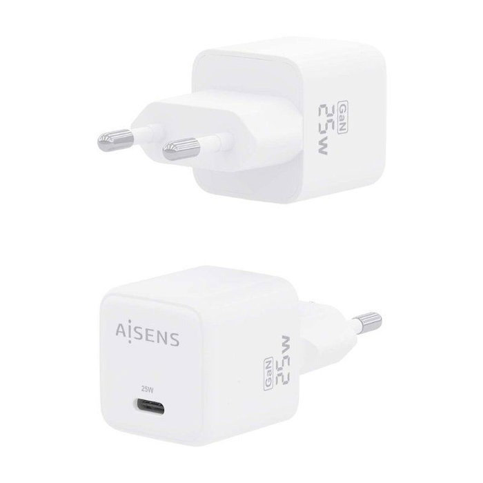 Aisens Cargador GaN 25W USB-C Blanco