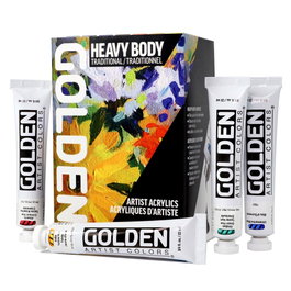 Golden Set Tradicional Colores Acrílicos Heavy Body