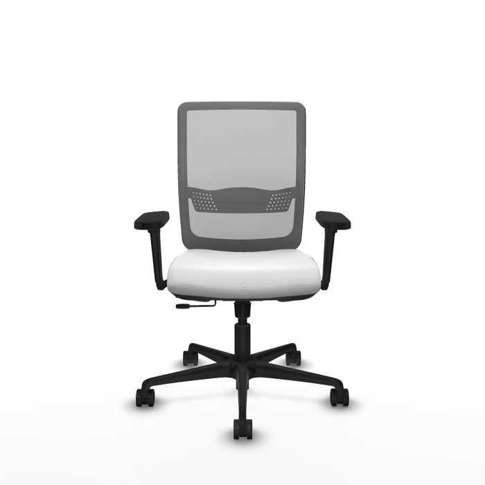 PIQUERAS Y CRESPO Silla de oficina Haches con mecanismo Sincro/Traslack, Blanco y Gris PIQUERAS Y CRESPO Silla de oficina Haches con mecanismo Sincro/Traslack, Blanco y Gris