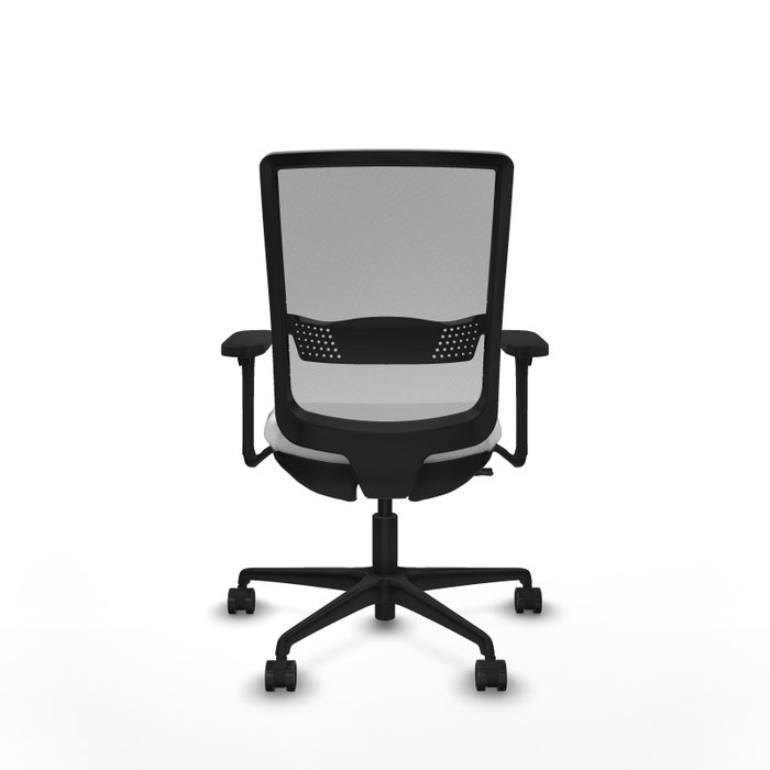 PIQUERAS Y CRESPO Silla de oficina Haches con mecanismo Sincro/Traslack, Blanco y Gris PIQUERAS Y CRESPO Silla de oficina Haches con mecanismo Sincro/Traslack, Blanco y Gris