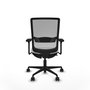 PIQUERAS Y CRESPO Silla de oficina Haches con mecanismo Sincro/Traslack, Blanco y Gris