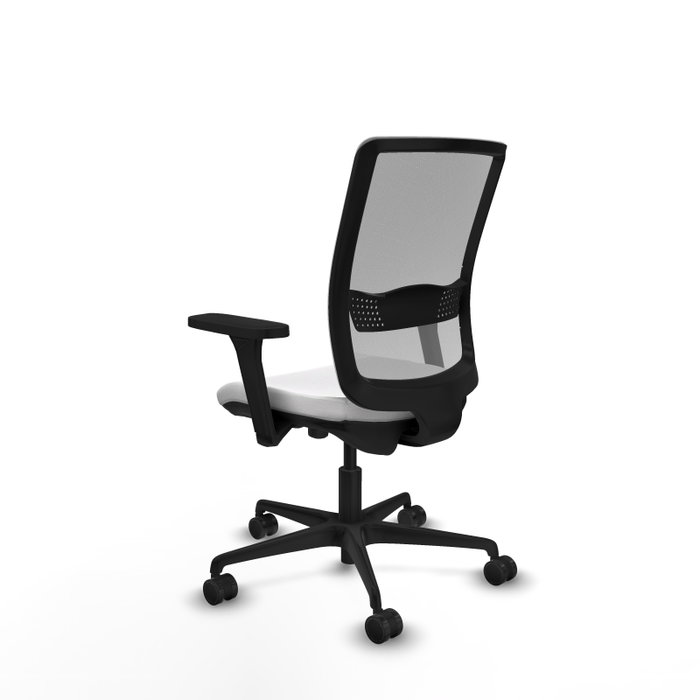 PIQUERAS Y CRESPO Silla de oficina Haches con mecanismo Sincro/Traslack, Blanco y Gris PIQUERAS Y CRESPO Silla de oficina Haches con mecanismo Sincro/Traslack, Blanco y Gris