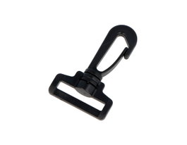 Innspiro Mosquetón Anilla Rectangular Plástico Negro 32,2 mm (5 unidades)