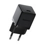 Baseus Palm USB-C 30W Power Delivery Cargador Pared Interruptor Negro - Para 1 Dispositivo, 100-240V EU
