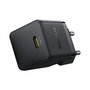 Baseus Palm USB-C 30W Power Delivery Cargador Pared Interruptor Negro - Para 1 Dispositivo, 100-240V EU