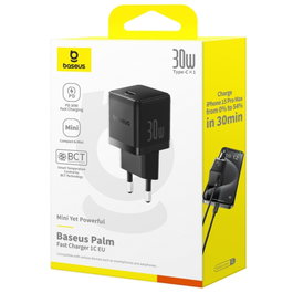 Baseus Palm USB C Cargador 30W EU Negro