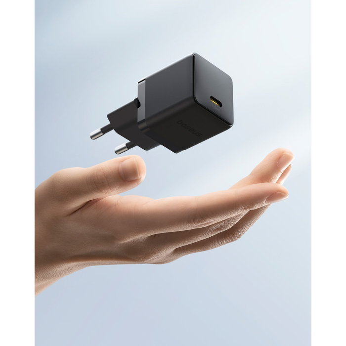 Baseus Palm USB C Cargador 30W EU Negro Baseus Palm USB C Cargador 30W EU Negro