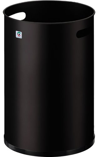 CILINDRO Papelera Metálica Cilindro P-21 Negra de 18 Litros CILINDRO Papelera Metálica Cilindro P-21 Negra de 18 Litros