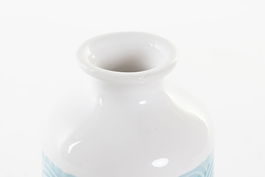 DKD Home Decor Jarron Mediterraneo Azul Blanco 9 x 20 x 9 cm (4 Unidades)