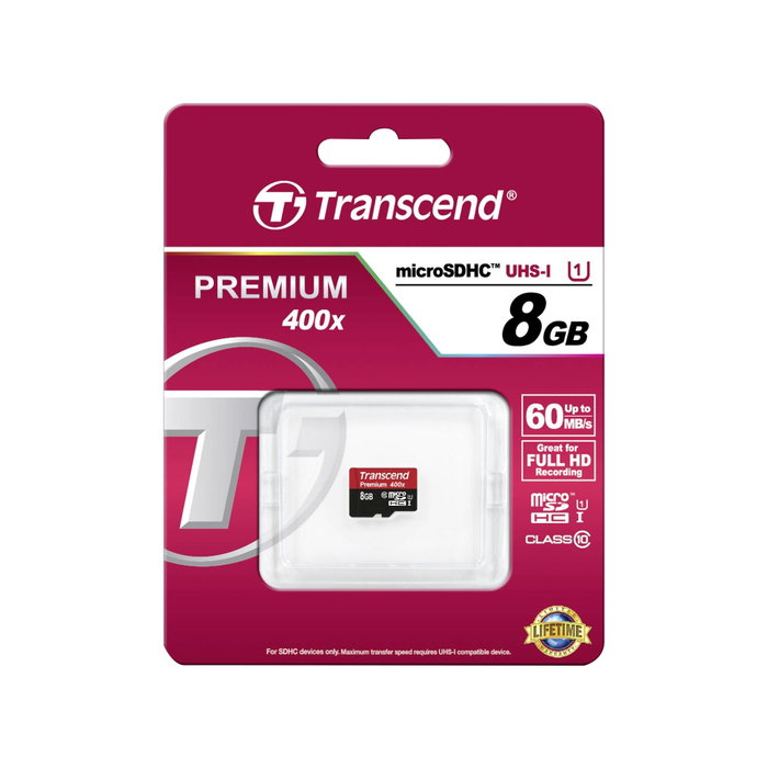 Transcend 8GB microSDHC Class 10 UHS-I Transcend 8GB microSDHC Class 10 UHS-I