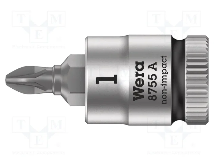 WERA Vaso Pozidriv® PZ1 de 1/4 pulgada y 28 mm WERA Vaso Pozidriv® PZ1 de 1/4 pulgada y 28 mm